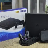 PS4 Slim تمیز با جعبه و لوازم کامل