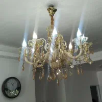 لوستر کریستالی شیشه‌ای|لوستر و چراغ آویز|پاکدشت, پاکدشت (مامازند)|دیوار