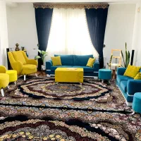 مبل هفت نفره با گل میز
