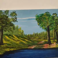 تابلوی نقاشی کار دست با ابرنگ|تابلو، نقاشی، عکس|محمودآباد, |دیوار