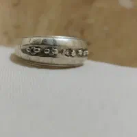 انگشتر نقره و الماس باستانی.|جواهرات|شیراز, معالیآباد|دیوار