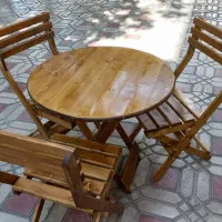 صندلی کافه ای تاشو چوبی|صندلی و نیمکت|کوهپایه, |دیوار