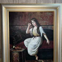 تابلو نقاشی نفیس رنگ روغن با قاب