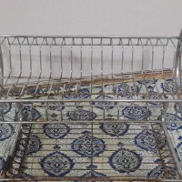 آبچکون کنار سینک و جاقاشقی|آب‌چکان و نظم‌دهنده ظروف|قم, باغ کرباسی|دیوار