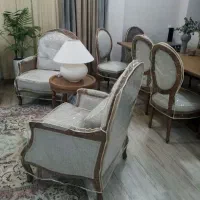 کاور طلقی ژله ای و روکش پارچه ای مبل مازند کاور