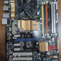 مادربرد ایسوس مدل p5qc +cpu