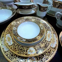 سرویس چینی ۱۲ نفره طلاکوب ژاپنی هورس جهیزیه|ظروف سرو و پذیرایی|تهران, تهرانسر شمالی|دیوار