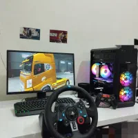 کیس گیمینگ کامل و لاجیتک g29