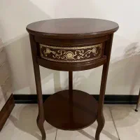 میز تلفن چوبی