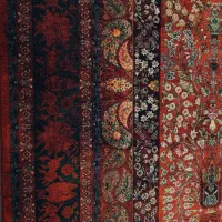 چشم نوازی برگ های نارنجی در تم پاییزی شهرفرش|فرش|ملایر, |دیوار