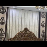 باسلام دوعدد پرده ترک با کتیبه کنار و بدون کتیبه