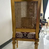 تک صندلی چوب راش ،حصیری ،ورق طلا|میز و صندلی غذاخوری|تهران, ازگل|دیوار