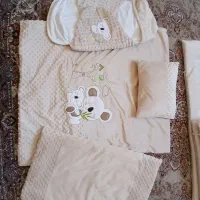 ست لحاف تشک نوزاد چهل تکه مخمل ۹ تکه