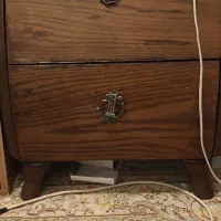 کمد دو کشو چوبی