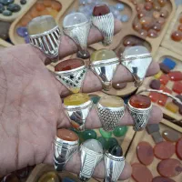 انگشترهای نقره با نگین های معدنی|جواهرات|محمودآباد, |دیوار