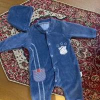 لباس مخملی سرهمی نوزادی