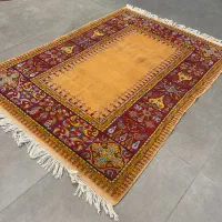 فرش دستباف (بساک در کرج) ۳ متری کف ساده قشقایی|فرش|تهران, وردآورد|دیوار