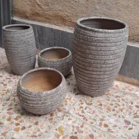گلدان سفالی ۴عدد
