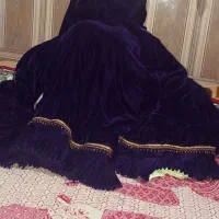 معاوضه مخمل چین کوتاه بنفش