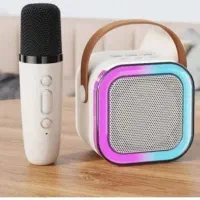 اسپیکر بلوتوثی میکروفن دار رقص نور دار M120|پخش‌کننده همراه|قم, نیروگاه|دیوار