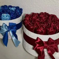 گل روبانی|گل مصنوعی|صحنه, |دیوار