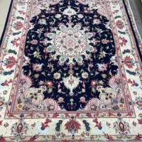 جفت فرش ۳متری طرح تبریز علیا گل ابریشم از بافنده