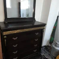 دراور 4 کشویی چوبی به همراه آینه در حد نو|جاکفشی، کمد، دراور|بجنورد, |دیوار