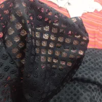 یک قواره پارچه کردی و یک چادر گیپور کاملا نو