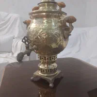 سماور زغالی ۳ لیتری برنجی