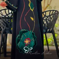 عبای عربی دست دوز و جواهر دوزی شده|لباس|کیش, |دیوار