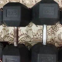 ۱۷۰ کیلو دمبل و میز چهارحالته|تجهیزات ورزشی|ساری, |دیوار