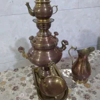 سماور چهار لیتری آنتیک و‌ کهنه با مهر و  ورق روس|کلکسیون اشیاء عتیقه|تهران, خانی آباد نو شمالی|دیوار