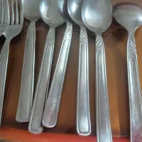 فلاسک چای و یک دست قاشق وچنگال|کلکسیون اشیاء عتیقه|تهران, استاد معین|دیوار
