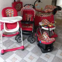 کالسکه ترک مارک good baby به انضمام ۷وسیله جانبی