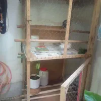 گنجه تمام چوب دوطبقه و یک عدد جفت کن سفارشی 4طبقه