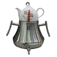 کتری قوری ام ار اس کف چدن داخل یک تیکه دسته استیل