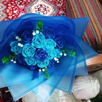 انواع دسته گل روبانی اقتصادی به قیمت عمده|گل مصنوعی|شیراز, محراب|دیوار