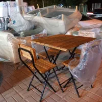 غذاخوری ۴نفره تاشو چوب روس|میز و صندلی غذاخوری|بوشهر, |دیوار