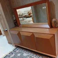 آینه کنسول چوب