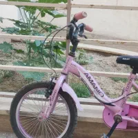 دوچرخه 16صورتی دخترانه آمانو
