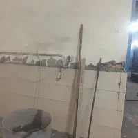 کاشی کاری  سرامیک تیغه چینی دیوار چینی نمای لفتنی|خدمات پیشه و مهارت|لنجان, |دیوار