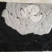 فرش شیشه طرح دار پرز بلند