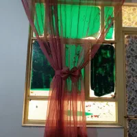 گلیم فرش ۴ متری تمیز.     و یک عدد پرده حریر ساده|گلیم، جاجیم، گبه|بهبهان, |دیوار
