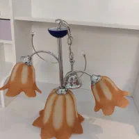 لوستر سه شاخه گل