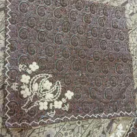 ترمه لب طاقچه ای دوتا تک دوتا باهم|پرده، رانر، رومیزی|قم, باجک سه|دیوار