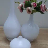 گلدان سالونگ سفید همراه با گل|گل مصنوعی|ری, سرتخت|دیوار