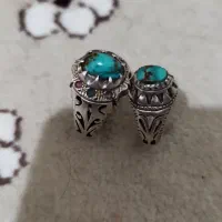 2تا انگشتر فیروزه رکاب نقره دستساز|جواهرات|تهران, جوادیه تهرانپارس|دیوار