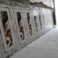 سیمان کاری دیوار جینی و...سخف ستون کاشی کاری برق