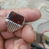 ۱عدانگشتر کلکسیونی یاقوت گارنت معدنی طبیعی زیبا