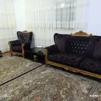 مبل 7 نفره همراه با میز و عسلی|مبلمان خانگی و میز عسلی|سنندج, |دیوار